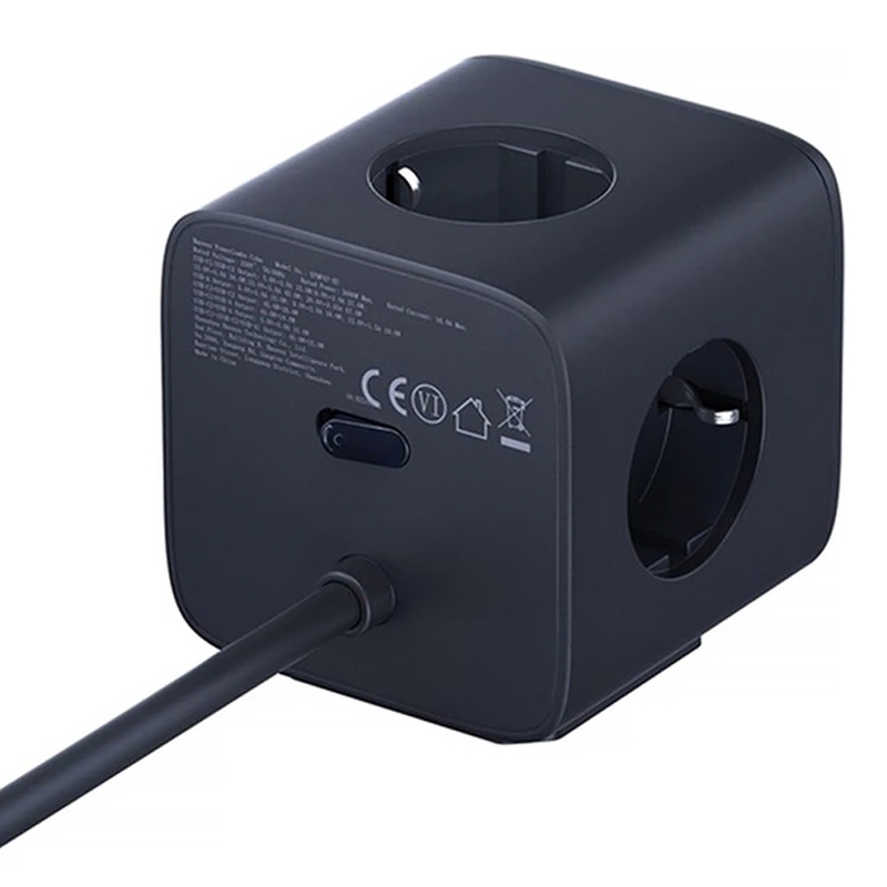 Подовжувач Baseus EnerFill FA11 PD67W+QC3.0 (1USB-A/2C/2Socket) (1.5m) (EFMF67) - Зображення 4