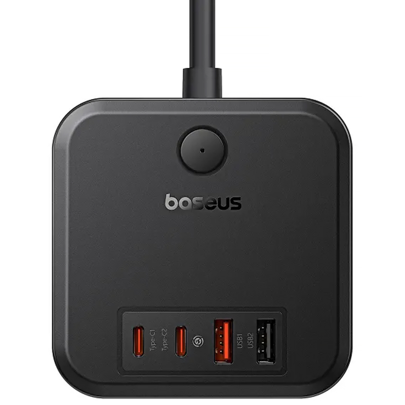 Подовжувач Baseus PowerCombo PD30W+QC3.0 (2USB-A/2C/2Socket) (1.5m) (BPS30) - Зображення 2