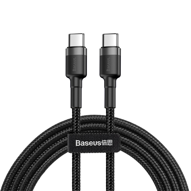 Дата кабель Baseus Cafule Type-C to Type-C PD2.0 60W (2m) (CATKLF-H)