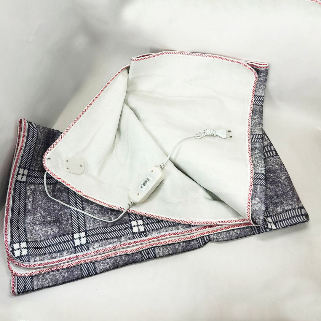Електропростирадло електричне простирадло з підігрівом Electric Blanket 70х150см Gray - Зображення 3