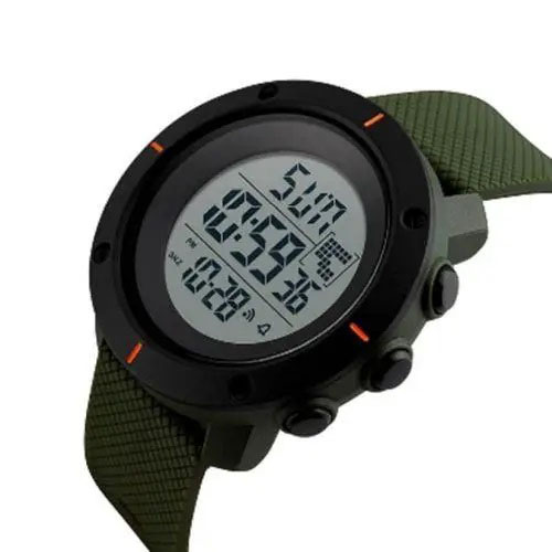 Годинник наручний чоловічий SKMEI 1213AG ARMY GREEN BIG SIZE, брендовий чоловічий годинник. Колір: зелений - Зображення 4